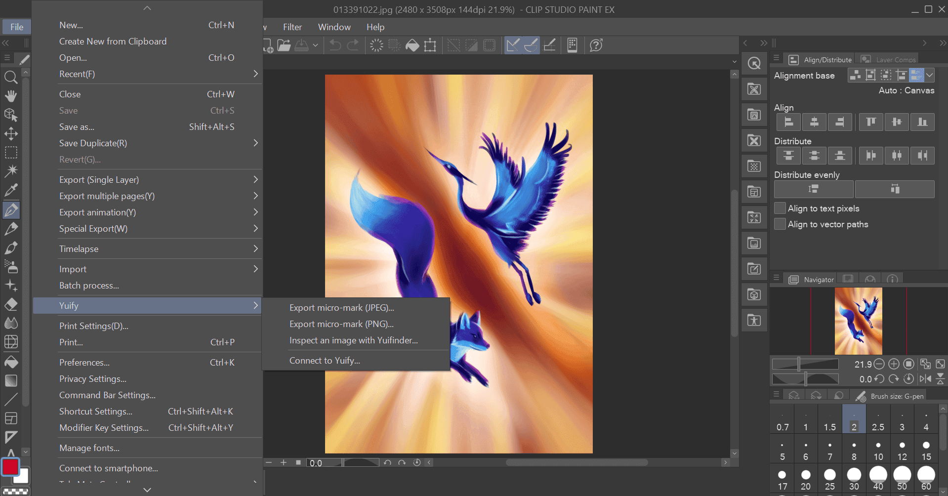 Clip Studio Paint with Yuify workflow